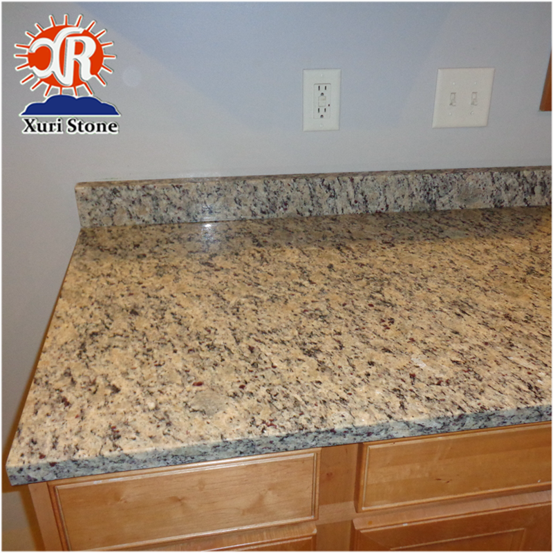 Flat Edge Santa Cecilia Light Granite Countertop For Kitchen And Bathroom