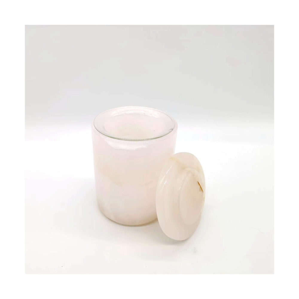 Unique Candle Jars Natural Marble Polished Onyx Candle Jar Jade Candlestick Onice Candle Holders Vase for home decor wedding