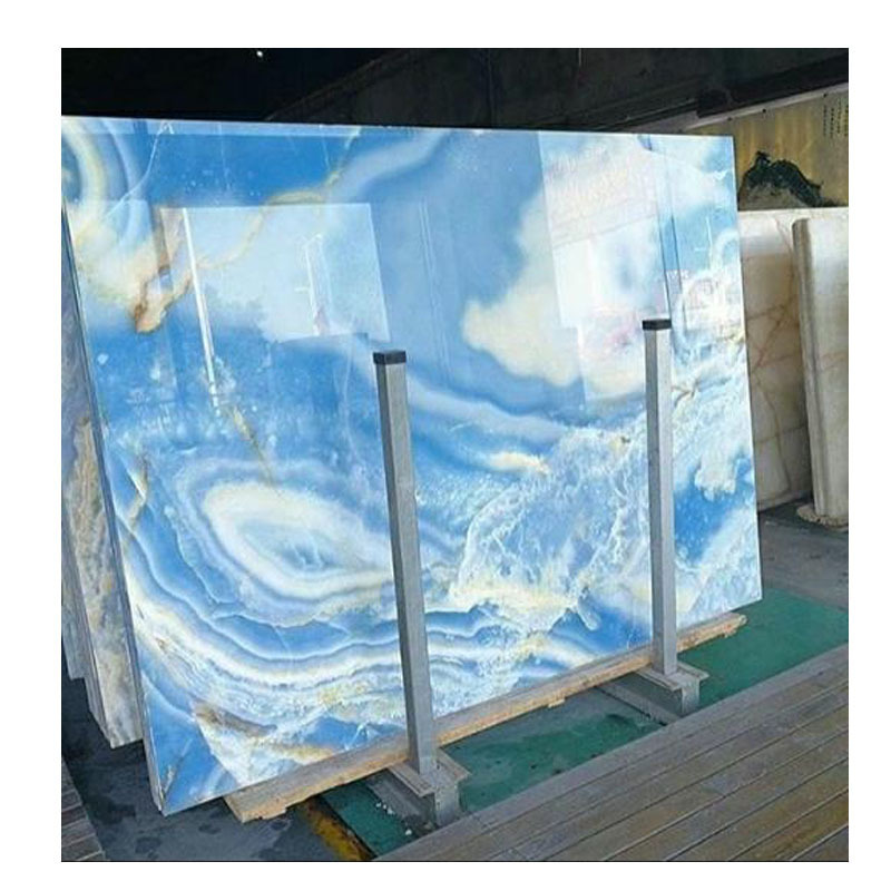 Backlit Onyx Marble Slab Stone Wall Panel