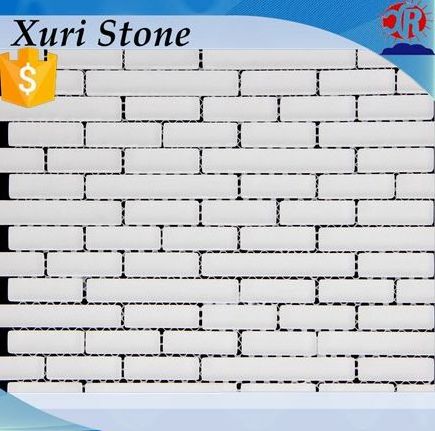 Handmade Mini Brick Shaped Mosaic Tile For Shower Surround ,Glass Mosaic Tile With Brick Design