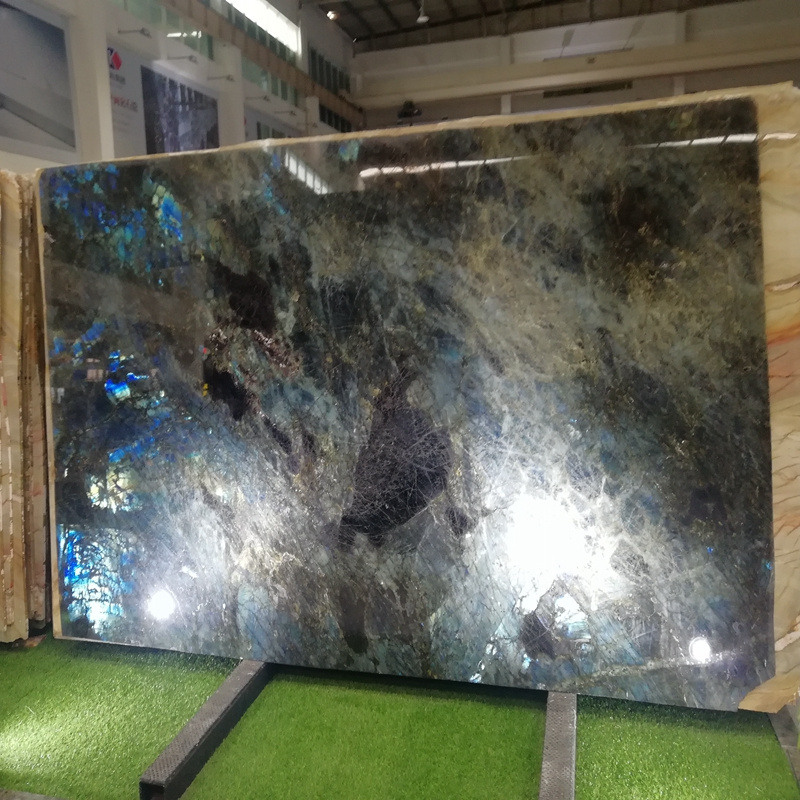 lemurian blue granite resin kitchen countertop