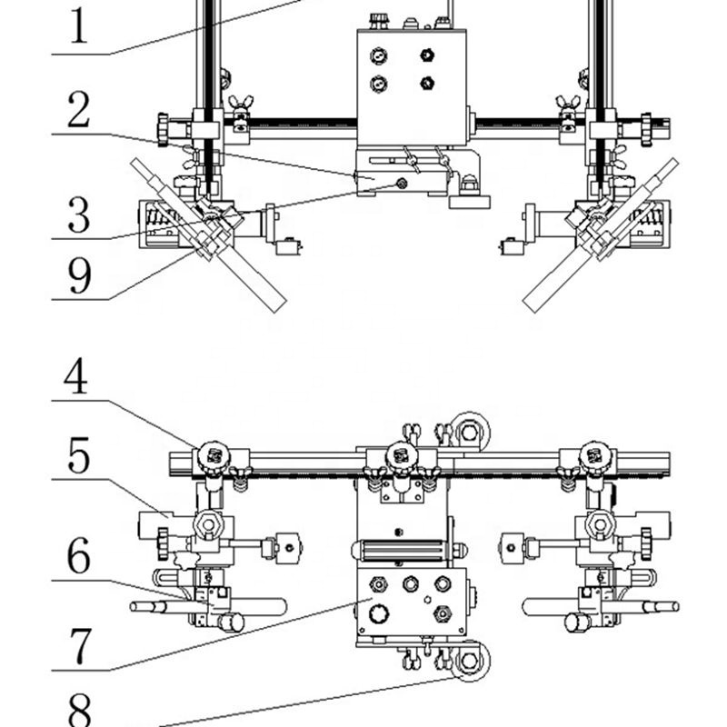 HK-8H profile Steel automatic welding trolley H-beam Automatic welding carriage weld trolley