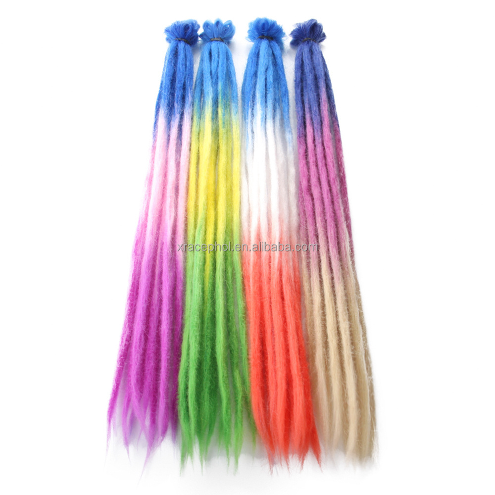 Hot Selling 20 inch 1 strand Faux Locs Crochet Hair Extension Synthetic Handmade For Afro Women