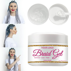 Braiding Gel Private Label with Low MOQ Loc N Twist Braid Gel High Quality All Day Locks Braid Gel Extreme Hold