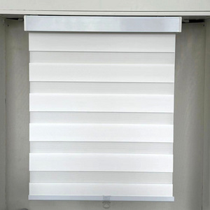 Dual Layer Day and Night Blackout Square Cover Customized Cordless Zebra Blinds  Window Blinds Zebra Blinds Shade