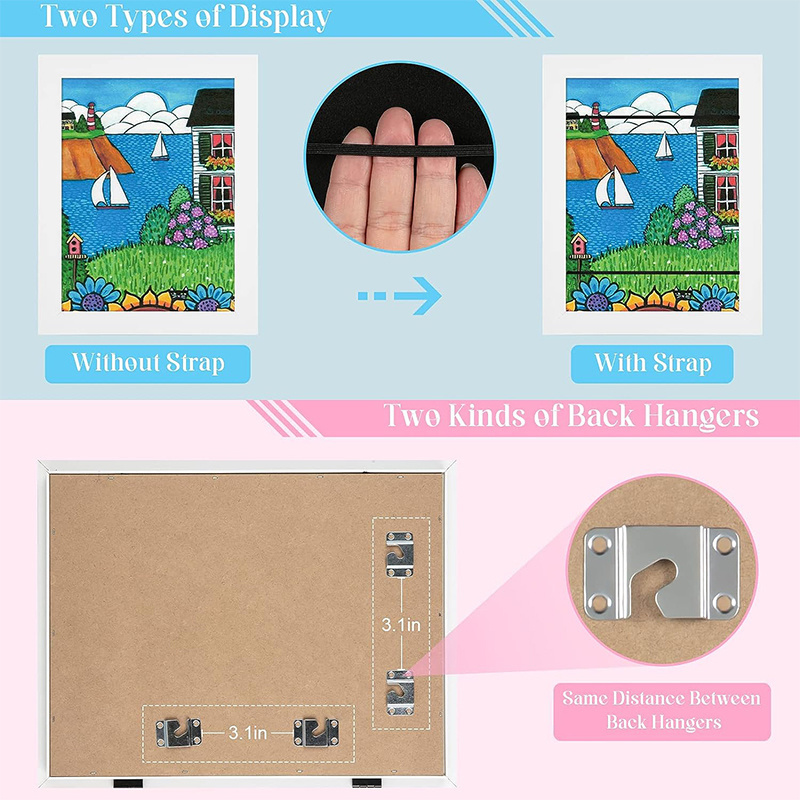 Factory Wholesale cheap A4 8.5X11 Kids Art Frames Projects Front Opening and Changeable Picture Display Kids Artwork Photo Frame