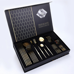 Top Cutlery Supplier Stainless Steel Silverware Cutlery Kit Wedding Western Restaurant Utensil Set Flatware Set