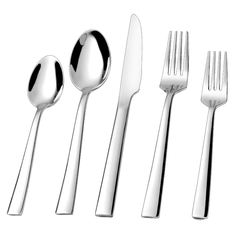 Jieyang Factory Direct Custom OEM ODM Stainless Steel Cutlery Set Metal Spoon Fork And Knife Classic Flatware Set Silverware Set