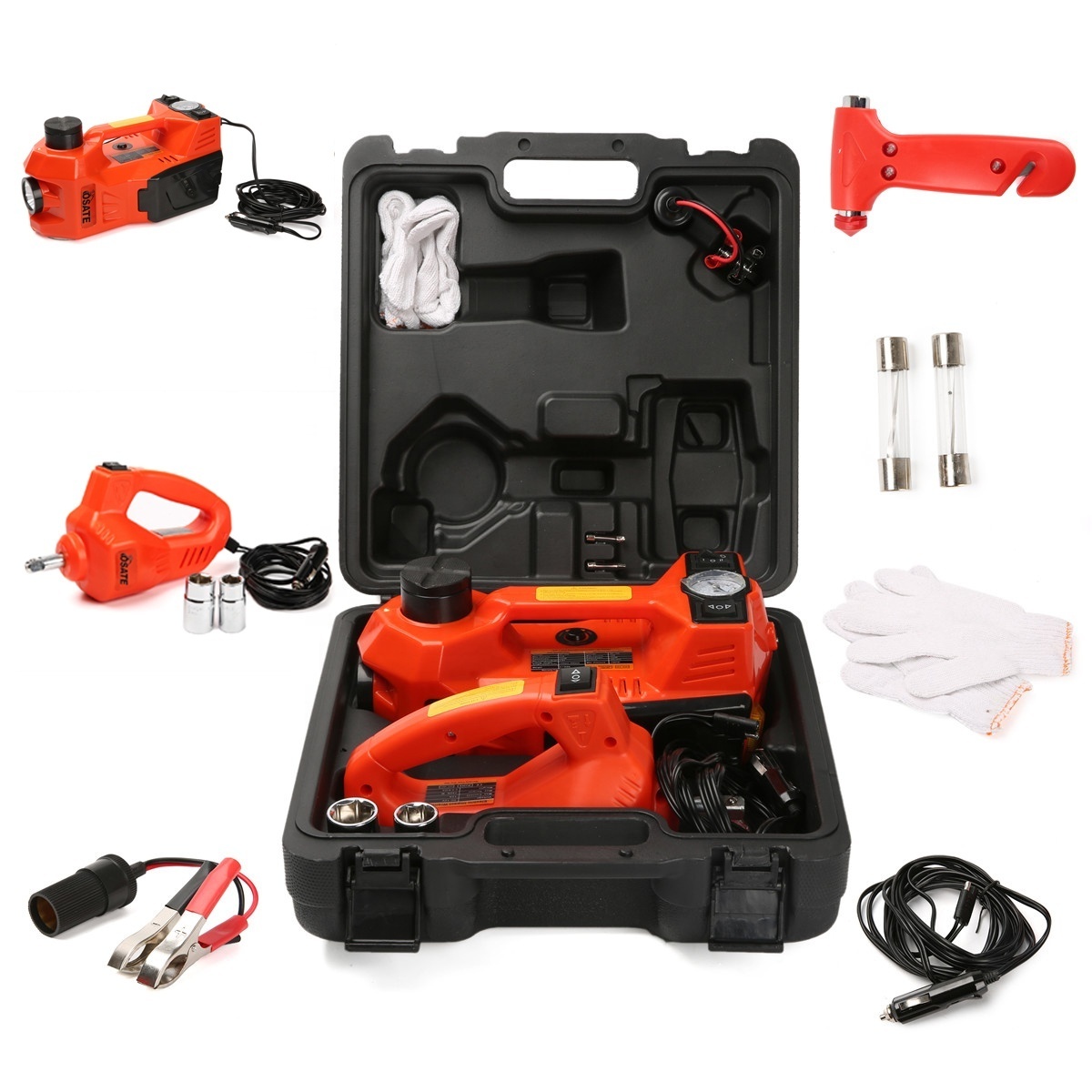 3Ton Electric car jack Emergency Kit for an Emergency Tire Change