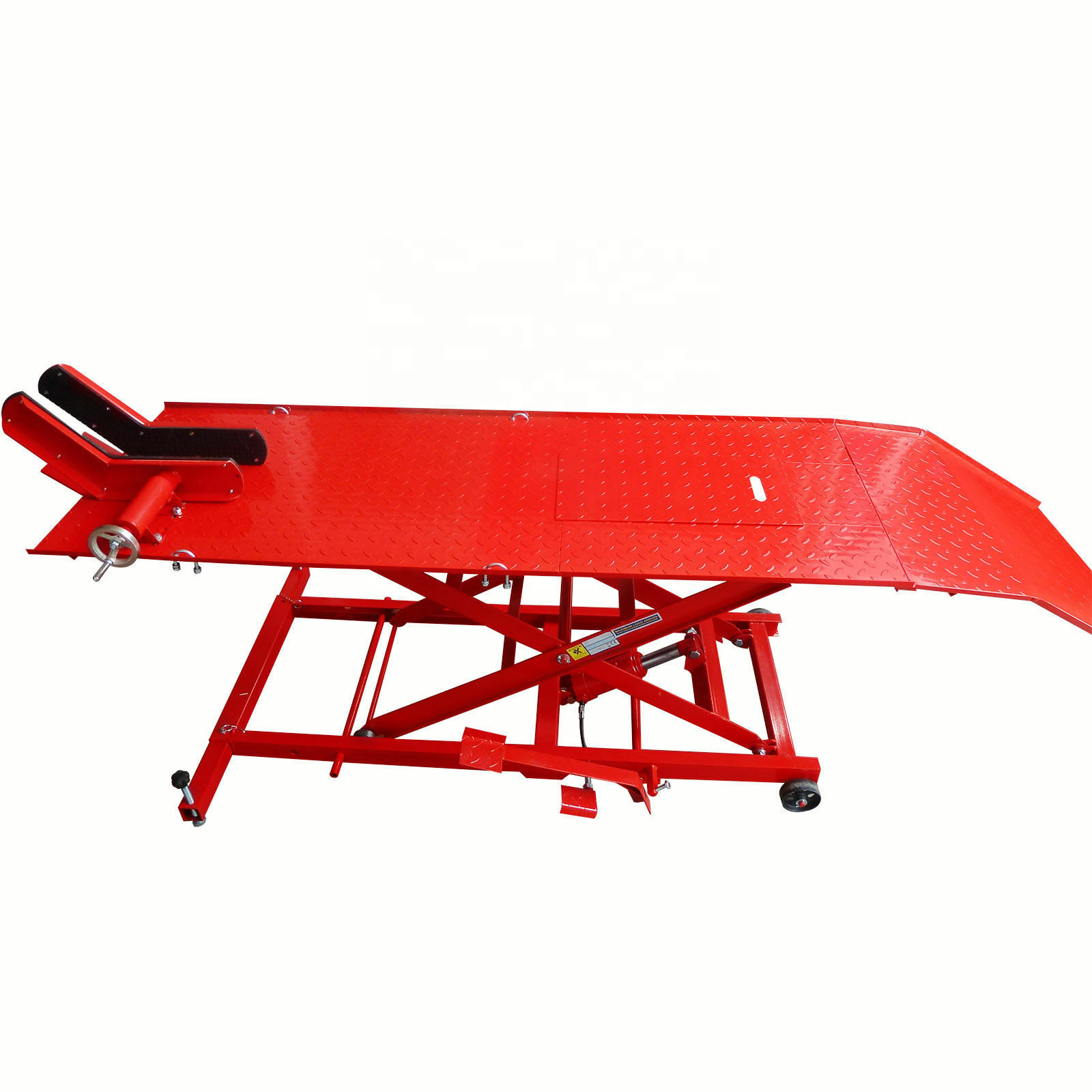 CE Certificated 800lbs portable china scissor hydraulic motorcycle lift table for sale