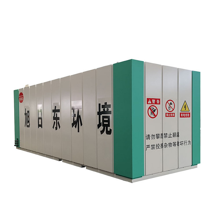 portable skid-mounted containerized package domestic mbr membrance  rural sewage treatment plant