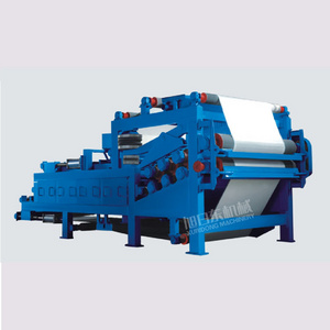 big capacity paper mill paper pulp cellulose making plant dehydration equipment  two belt type filter press