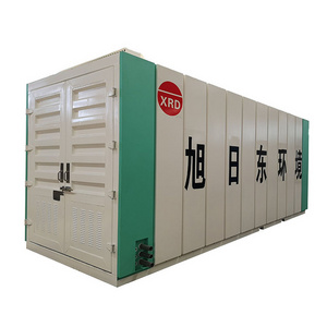 portable skid-mounted containerized package domestic mbr membrance  rural sewage treatment plant