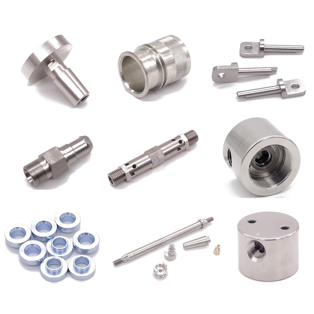 mini horizontal/titanium cnc turning milling stainless steel/aluminum parts machine camera shaft turned milled parts