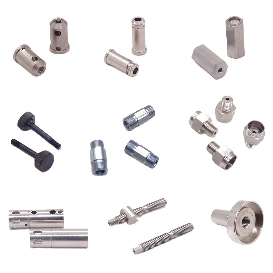 mini horizontal/titanium cnc turning milling stainless steel/aluminum parts machine camera shaft turned milled parts