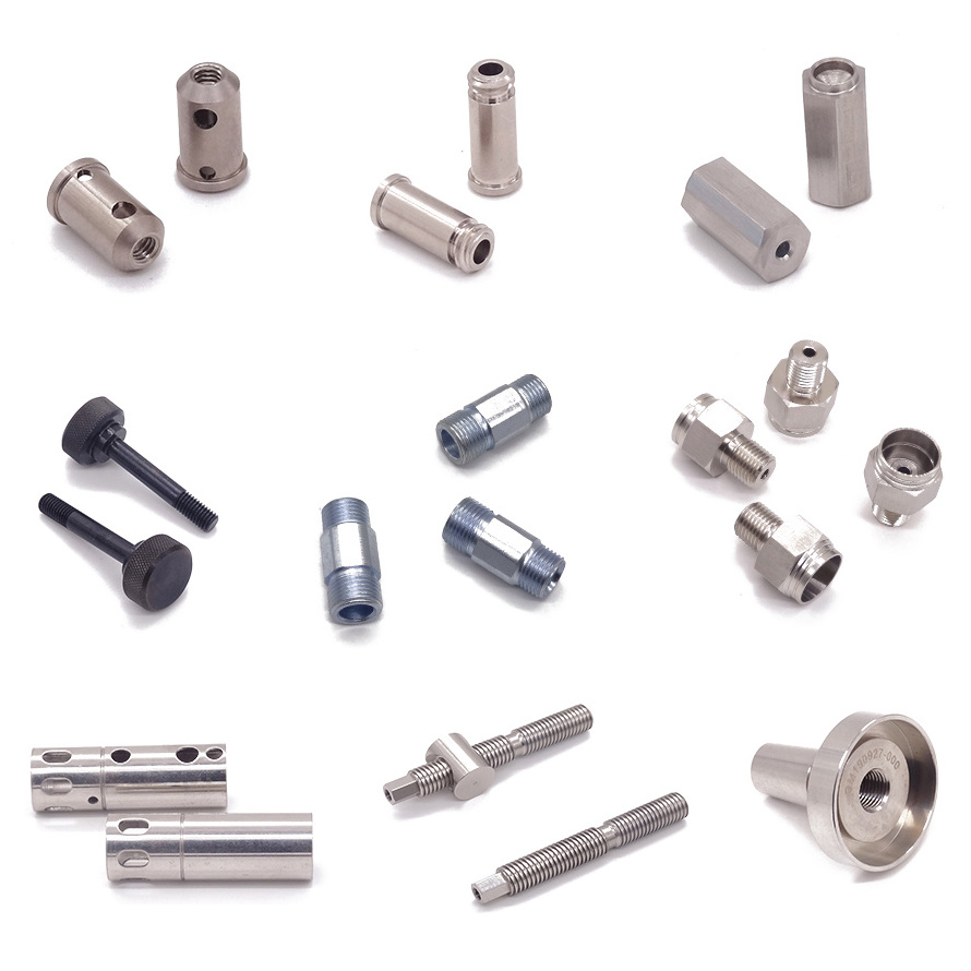 mini horizontal/titanium cnc turning milling stainless steel/aluminum parts machine camera shaft turned milled parts