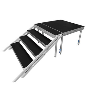 Easy install aluminum stage platform 1m x 1m with 4 legs for sale