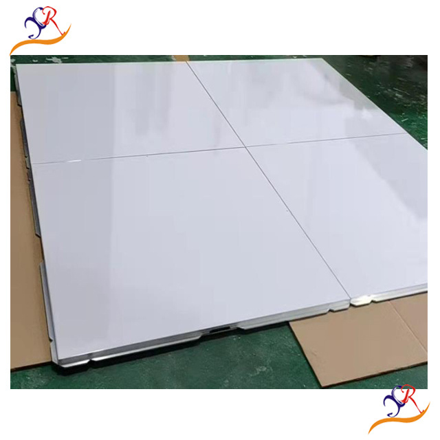 Guarantee High Glossy Outdoor Black and White Dance Floor Panels Portable Wooden Portable Wedding Dance Floor for Sale