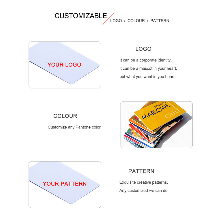 Printable Card 125khz Plastic NFC Card With Tk4100 Tk5577 Em4100,LF/HF/UHF RFID Card