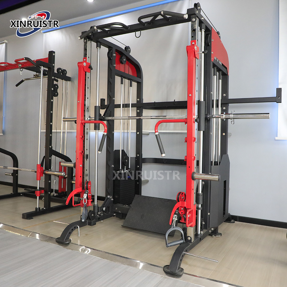 Cable Crossover Multi Functional Smith Machine Home Gym With Weight Lifting Training Smith Machine