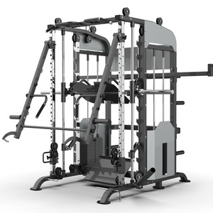 Commercial & Home Use Fitness Equipment  jammer arms Squat Rack Multi Functional 3d Smith Machine Power Rack