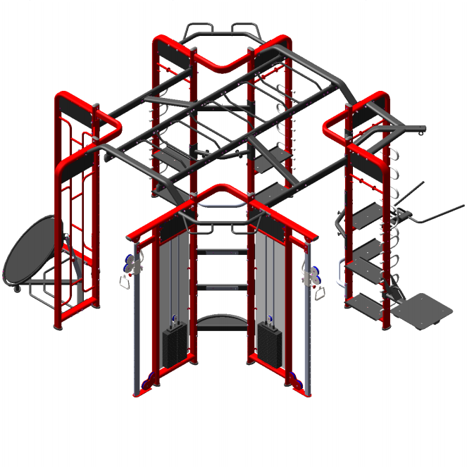 Gym fitness Equipment Multi  Station Synergy 360 Bodybuilding multi Jungle  equipment 6 Door SYNRGY 360