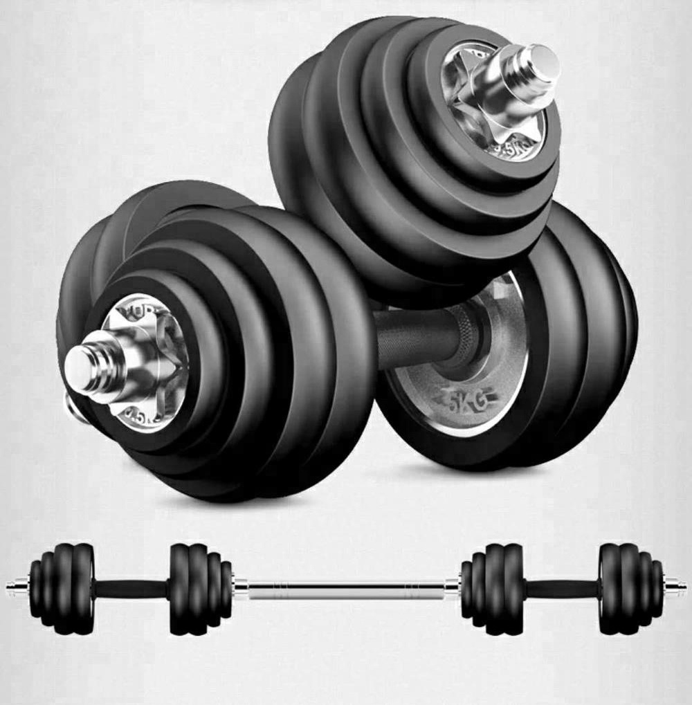 One Pair of Adjustable weight Dumbbells Cast Iron Total 105 Lbs (2 X 52.5 Lbs)