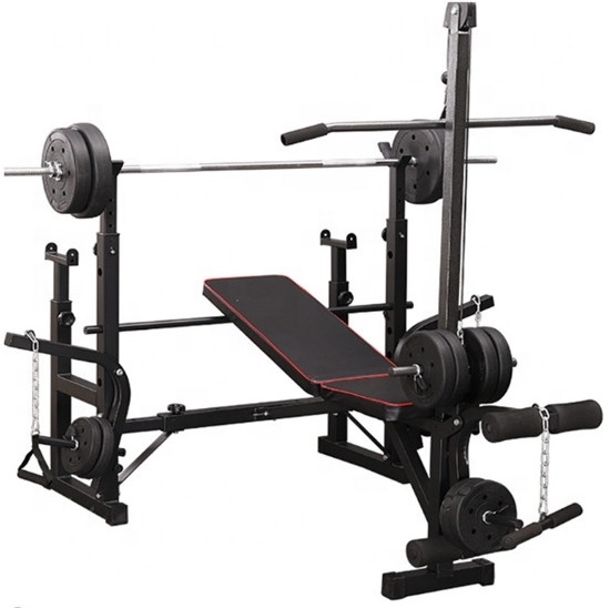 Weight gym body vision weight bench with squuat rack for powerlifting