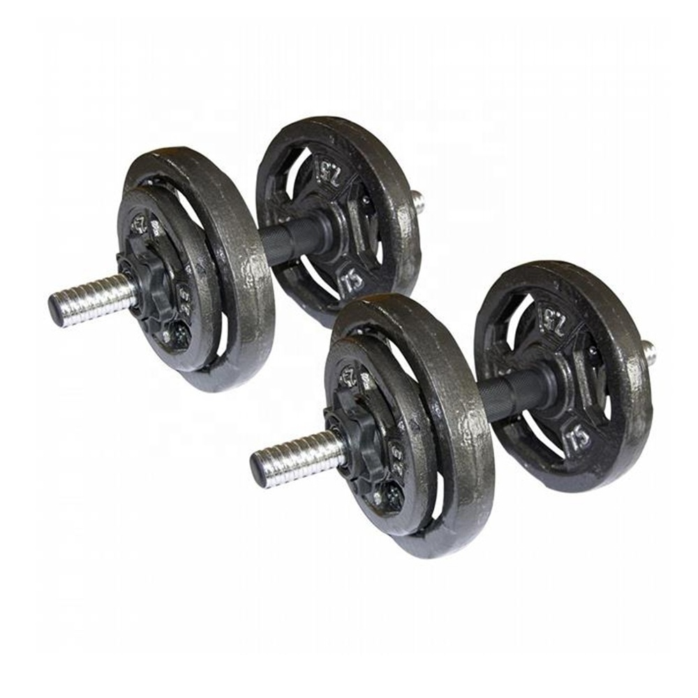 bodybuilding handle gym weights set 30kg dumbbell rack with wheel