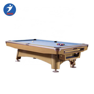 Game used billard table hot sale slate 7 ft 8 ft 9 ft customized pool table