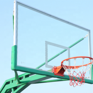 Standard size fiberglass 12mm hoop board tempered basketball polycarbonate backboard