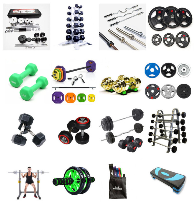 China cap supplier 100kg dumbbell barbell set gym fitness powerlifting triangle dumbbell