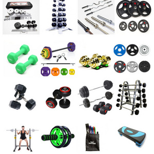 China cap supplier 100kg dumbbell barbell set gym fitness powerlifting triangle dumbbell