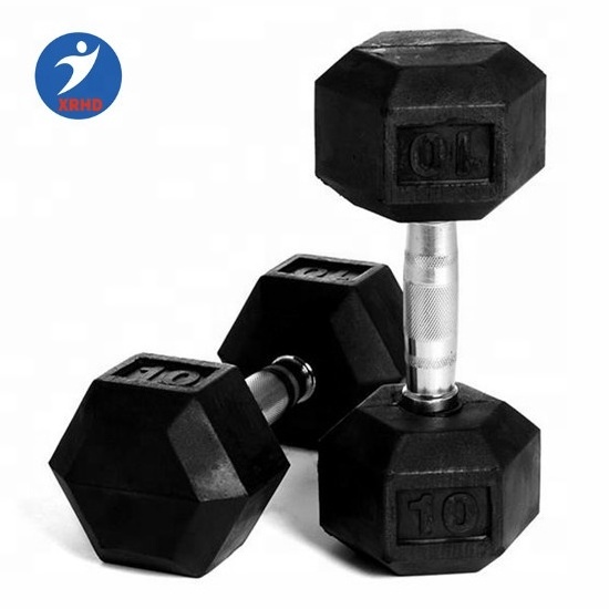 China cap supplier 100kg dumbbell barbell set gym fitness powerlifting triangle dumbbell