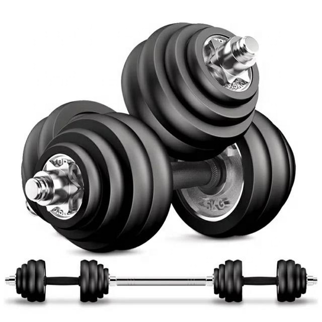 One Pair of Adjustable weight Dumbbells Cast Iron Total 105 Lbs (2 X 52.5 Lbs)