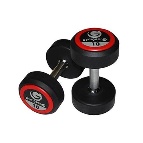 Customized gym fix weight lifting rubber urethane dumbbell set with rack