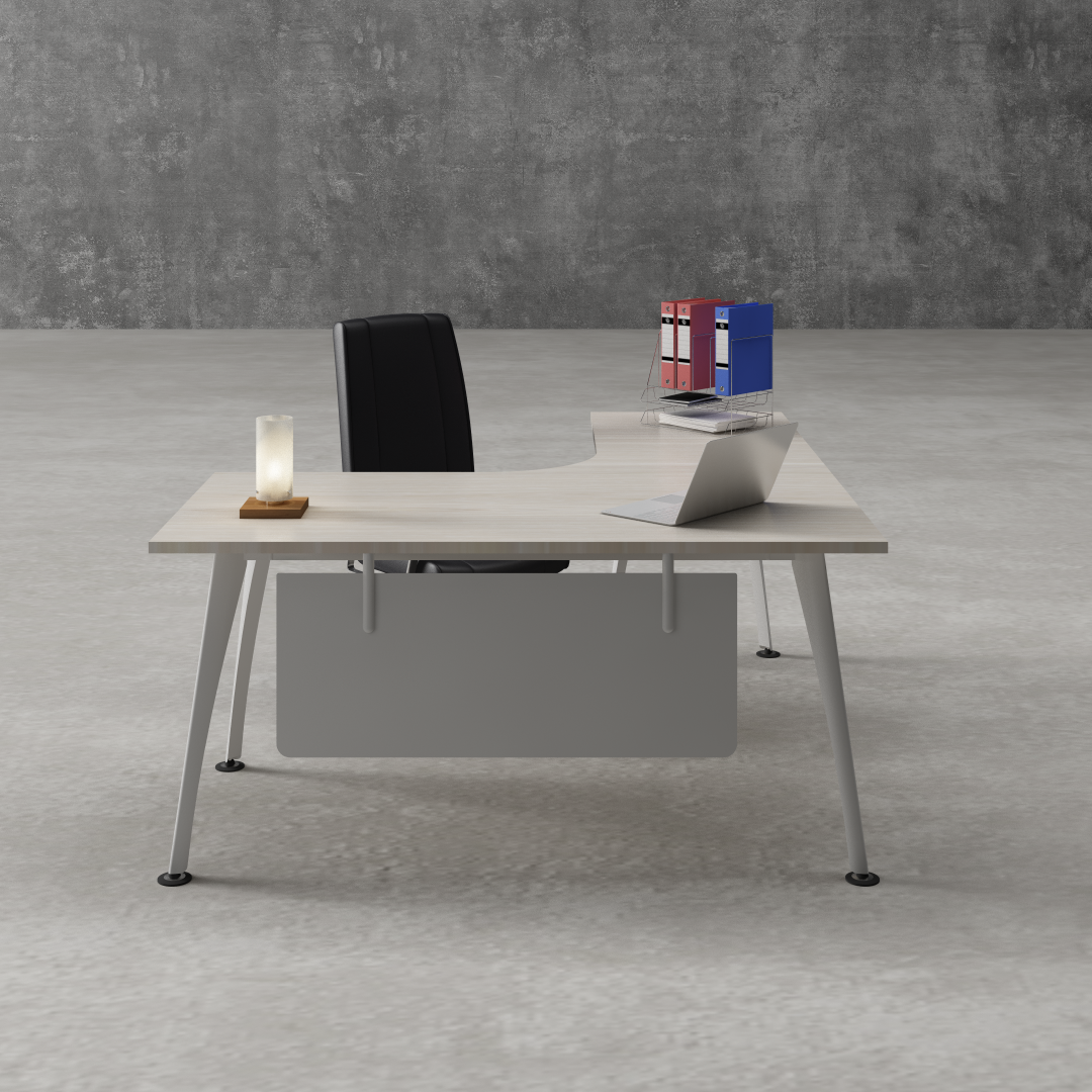 10 years of experience in the factory's modern style office manager's desk Director's desk Steel legs and steel baffles