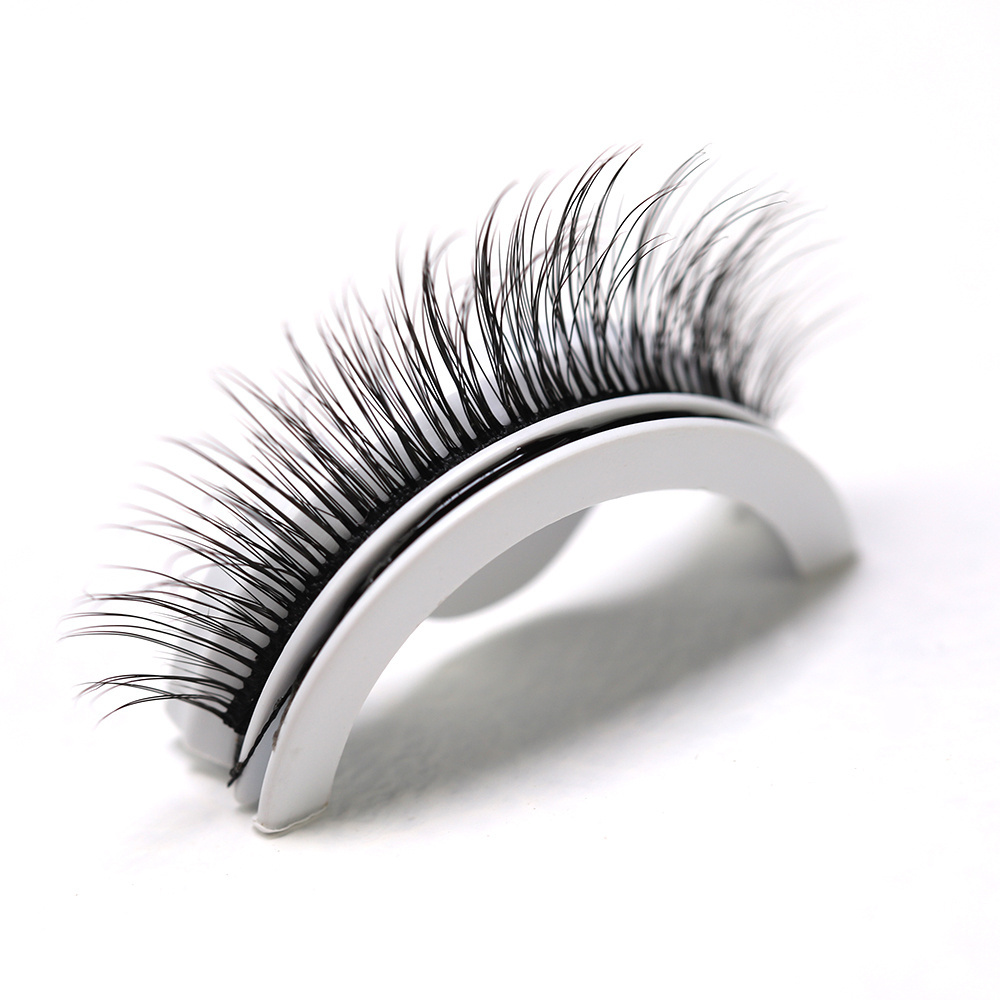 New Style Self-adhesive false eyelash Self-adhesive false Silk Lashes Eyelash Round Acrylic Package self adhesive eye lashes