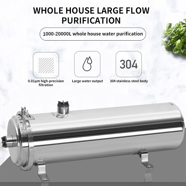 Stainless Steel Kitchen Whole House UF Membrane Water Purifier 1000l 6000L 10000L Ultra Filtration Water Filter System