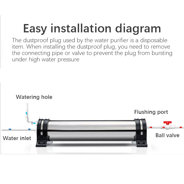 Whole house portable ultra filtration water purifier self-cleaning  real 304  stainless steel filter