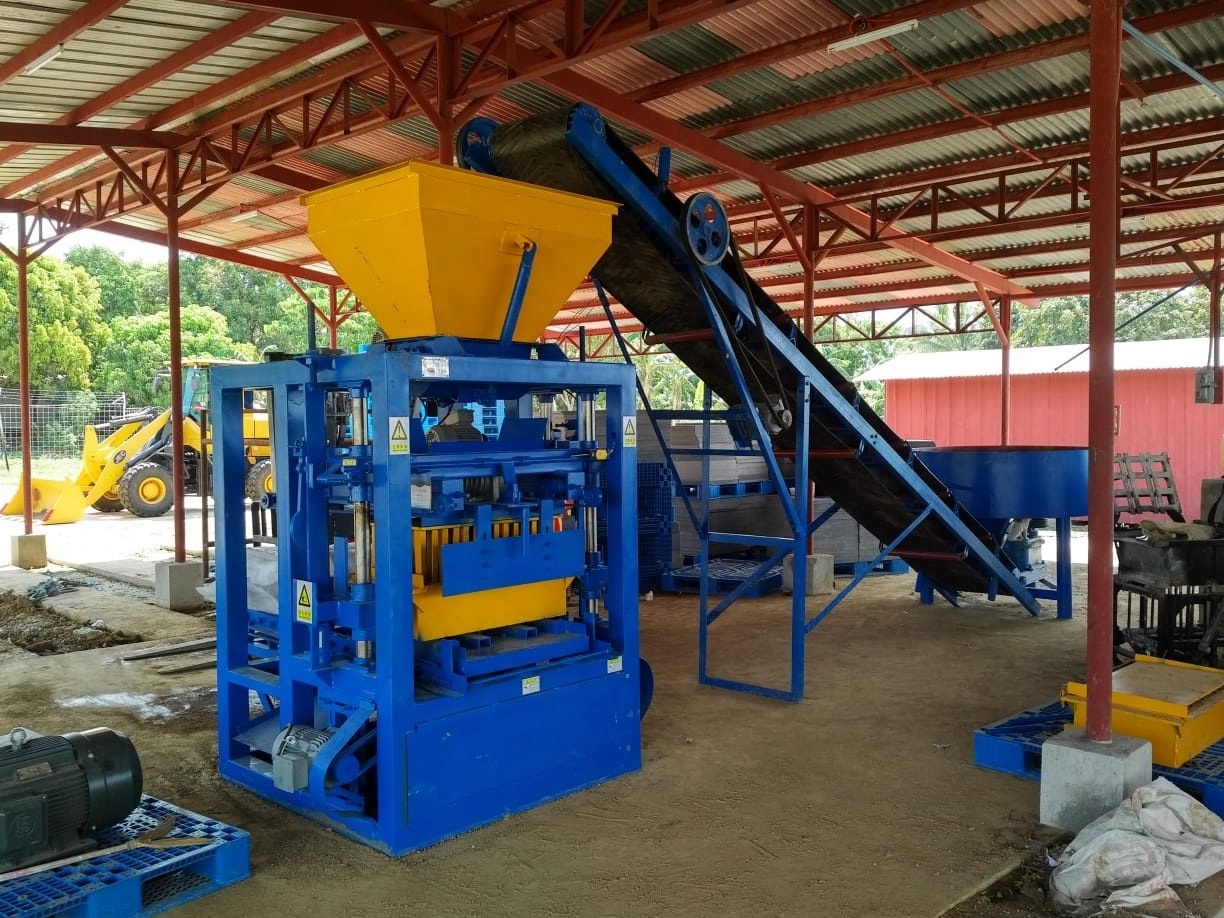 block making machine cement in Ethiopia QT4-24 paver block making machine in dubai