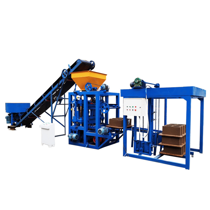 cement ventilation brick block making machine for house qt4-24 standard solid blocking machine