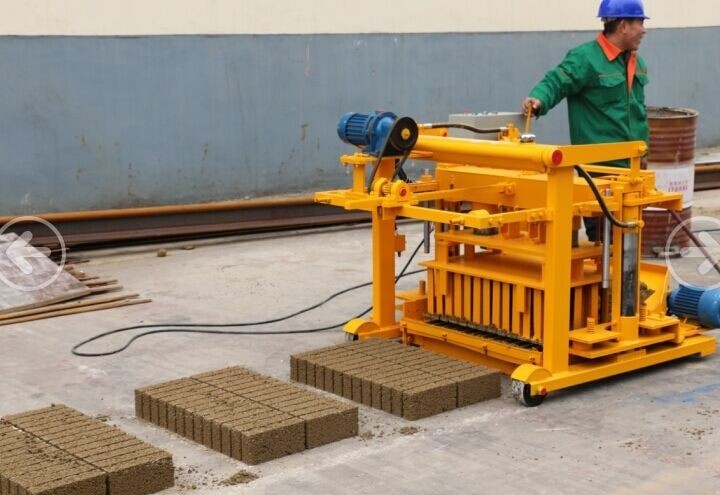 simple brick making machine manual QT40-3a egg laying concrete block making machinery