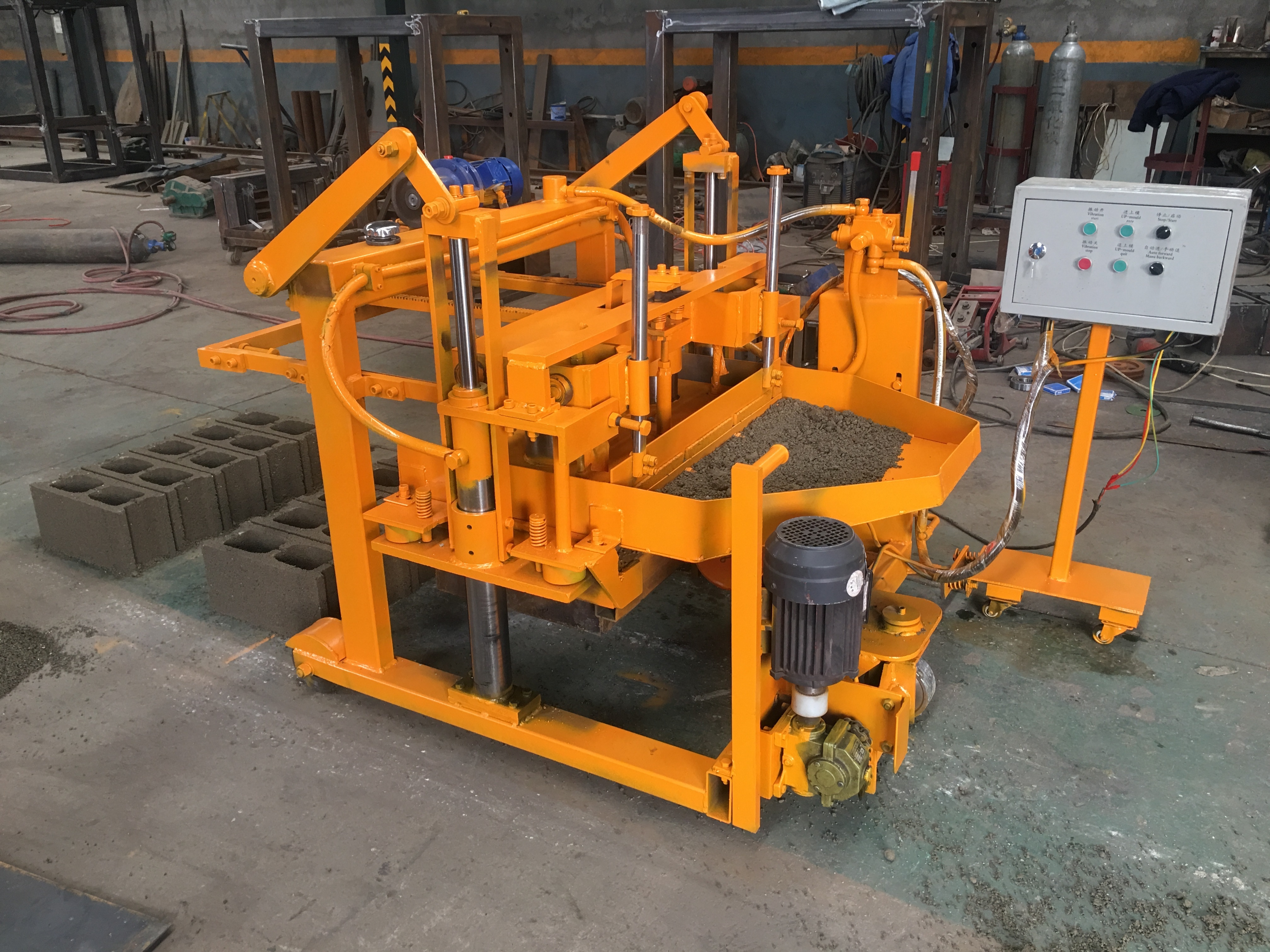 chinese hollow brick machine maker manual price QT40-3a machine block concrete