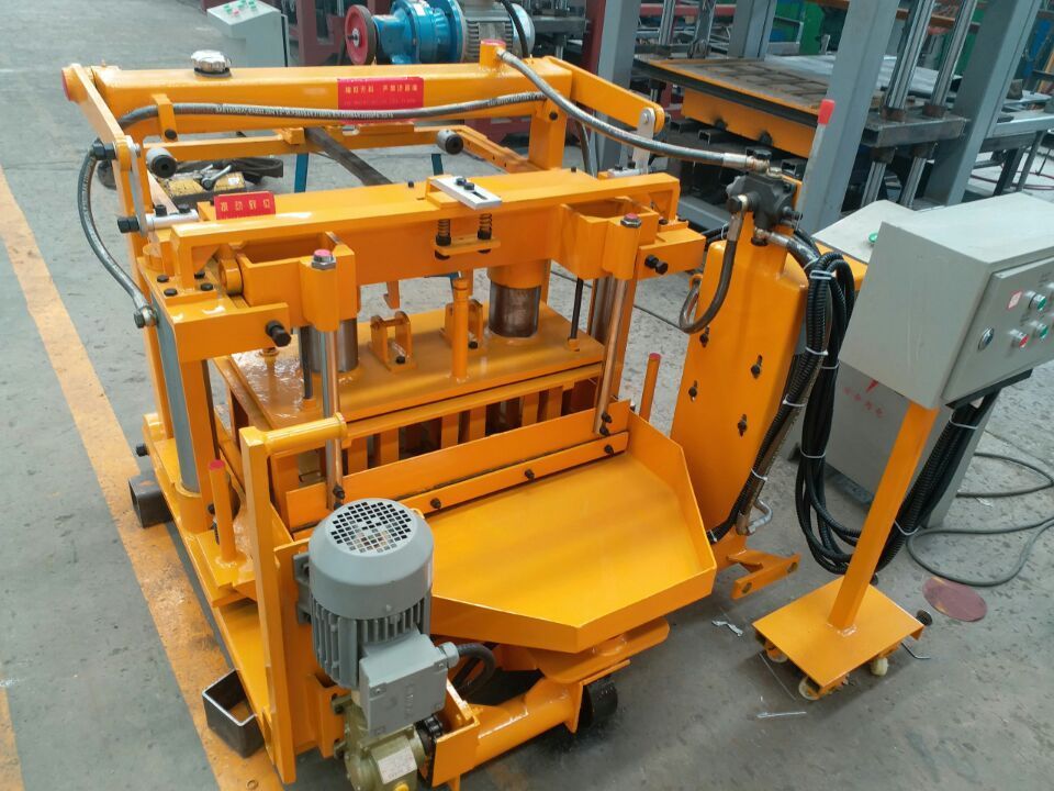 simple brick making machine manual QT40-3a egg laying concrete block making machinery