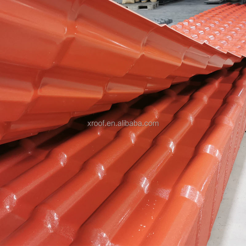 25 years warranty color retention heat insulation asa pvc spanish roofing sheet pvc roof tile for residential