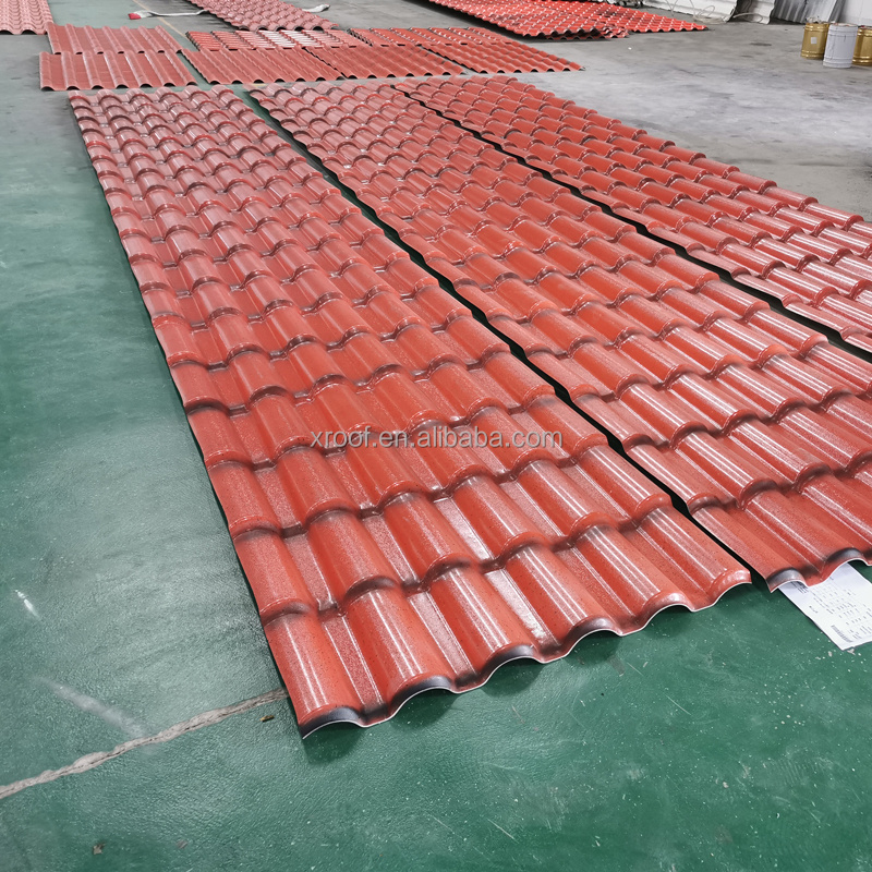 High quality masonry materials pvc roofing sheet teja upvc asa roma roof tile synthetic resin roof shingle