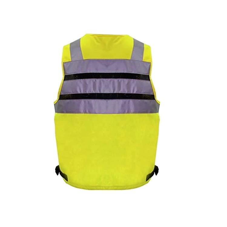 3M Scotchlite Reflective Stripes Chaleco Reflectante Knitted And Oxford Mesh Breathable Hi-vis Safety Vest With Pockets