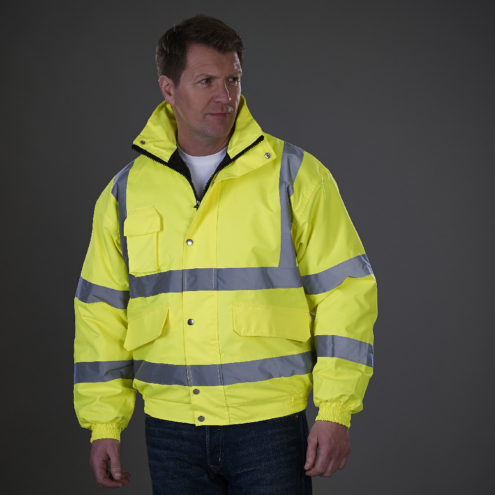 High collar autumn winter manufacturers direct hi vis coldproof waterproof reflective  mining safety jacket