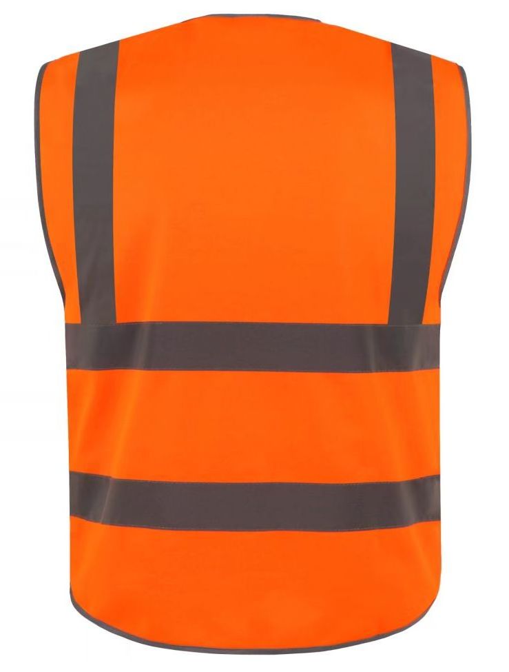 Class 2 High Visibility Zipper Front Reflective Safety Pilot Gilet Security  Vest  Gilet Security Vest